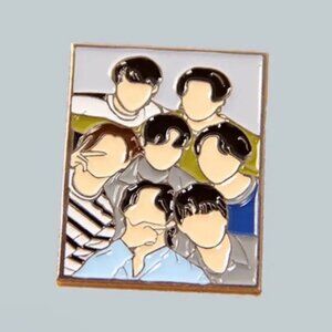 BTS Enamel Metal Pin also known as the Bangtan Boys - Jin Suga